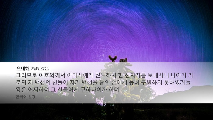 역대하 25:15 KOR Bible Verse Image
