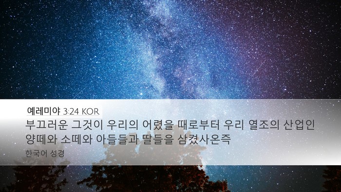 예레미야 3:24 KOR Bible Verse Image