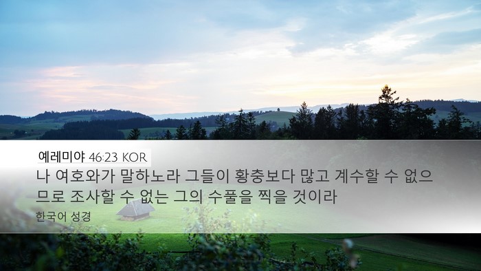 예레미야 46:23 KOR Bible Verse Image