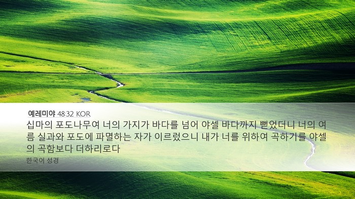 예레미야 48:32 KOR Bible Verse Image