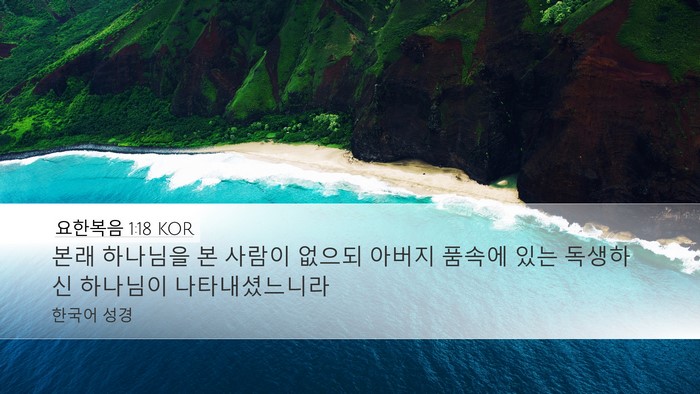 요한복음 1:18 KOR Bible Verse Image