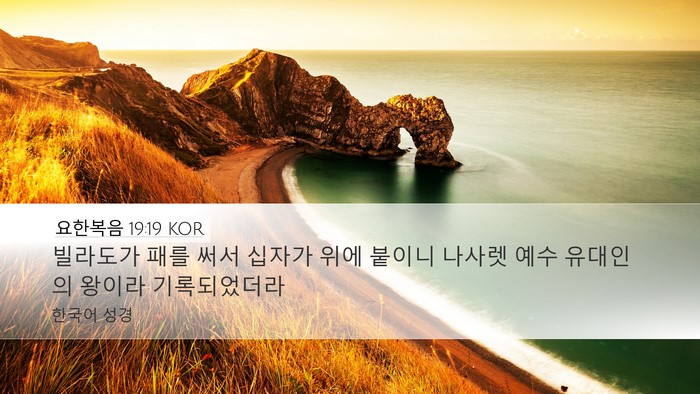 요한복음 19:19 KOR Bible Verse Image