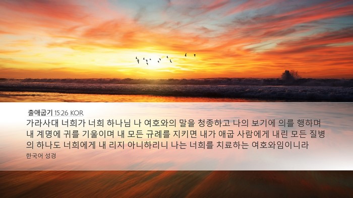 출애굽기 15:26 KOR Bible Verse Image