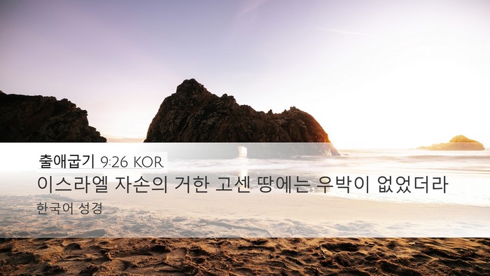 출애굽기 9:26 KOR Bible Verse Image