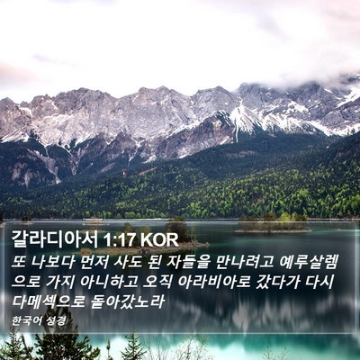 갈라디아서 1:17 KOR Bible Verse Image