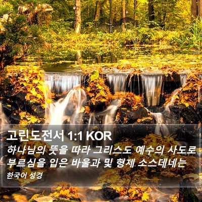 고린도전서 1:1 KOR Bible Verse Image