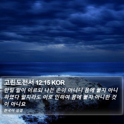 고린도전서 12:15 KOR Bible Verse Image