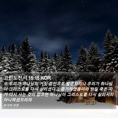 고린도전서 15:15 KOR Bible Verse Image