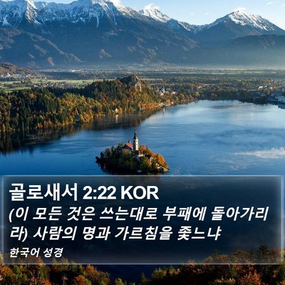 골로새서 2:22 KOR Bible Verse Image