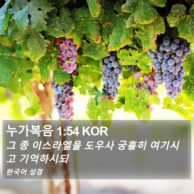 누가복음 1:54 KOR Bible Verse Image