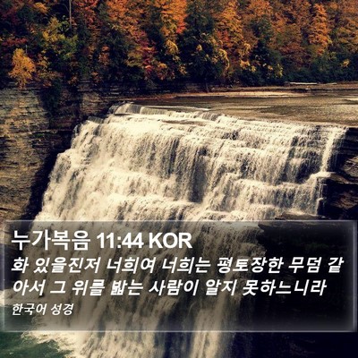 누가복음 11:44 KOR Bible Verse Image