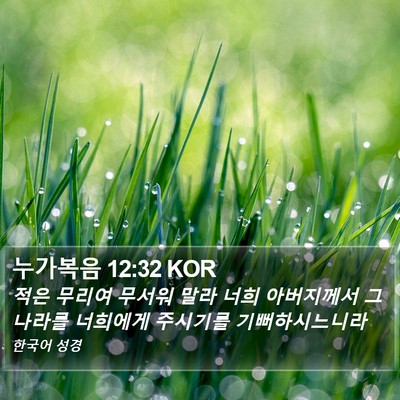누가복음 12:32 KOR Bible Verse Image
