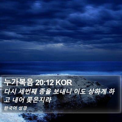 누가복음 20:12 KOR Bible Verse Image