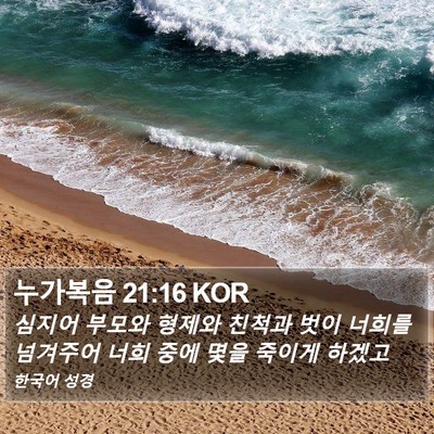 누가복음 21:16 KOR Bible Verse Image