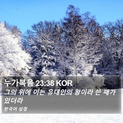 누가복음 23:38 KOR Bible Verse Image