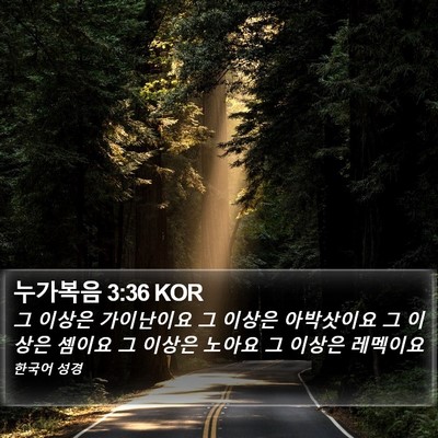누가복음 3:36 KOR Bible Verse Image