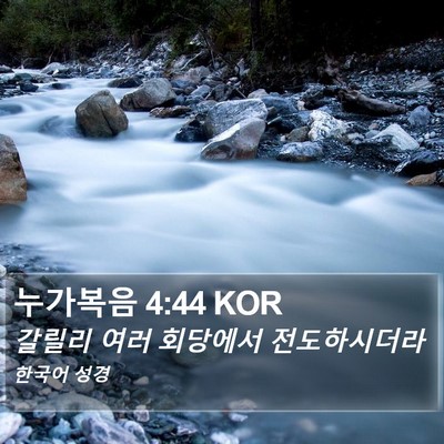 누가복음 4:44 KOR Bible Verse Image