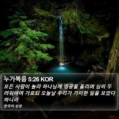 누가복음 5:26 KOR Bible Verse Image