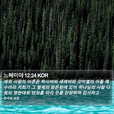 느헤미야 12:24 KOR Bible Verse Image