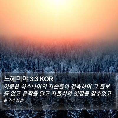 느헤미야 3:3 KOR Bible Verse Image