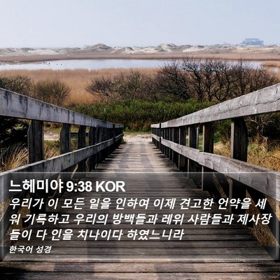 느헤미야 9:38 KOR Bible Verse Image