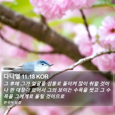 다니엘 11:18 KOR Bible Verse Image