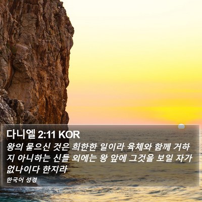 다니엘 2:11 KOR Bible Verse Image
