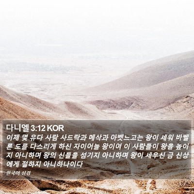 다니엘 3:12 KOR Bible Verse Image