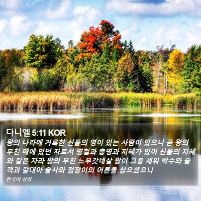 다니엘 5:11 KOR Bible Verse Image