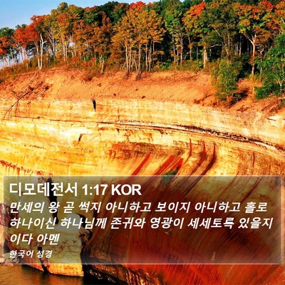 디모데전서 1:17 KOR Bible Verse Image