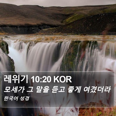 레위기 10:20 KOR Bible Verse Image