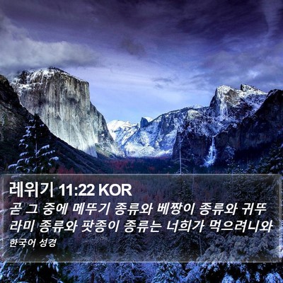 레위기 11:22 KOR Bible Verse Image