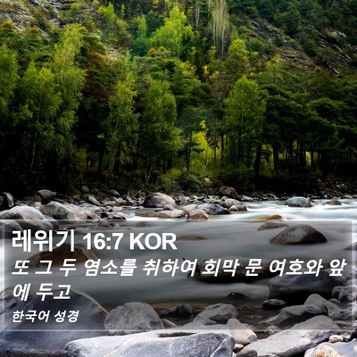 레위기 16:7 KOR Bible Verse Image