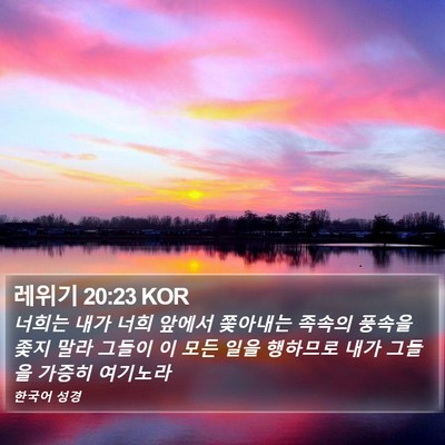 레위기 20:23 KOR Bible Verse Image