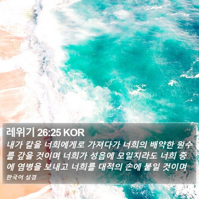 레위기 26:25 KOR Bible Verse Image