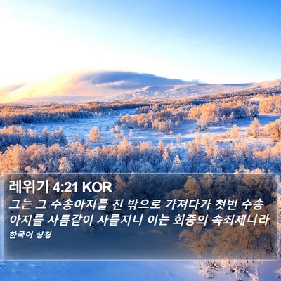 레위기 4:21 KOR Bible Verse Image