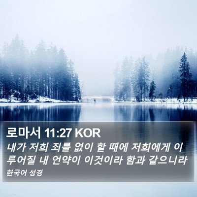 로마서 11:27 KOR Bible Verse Image