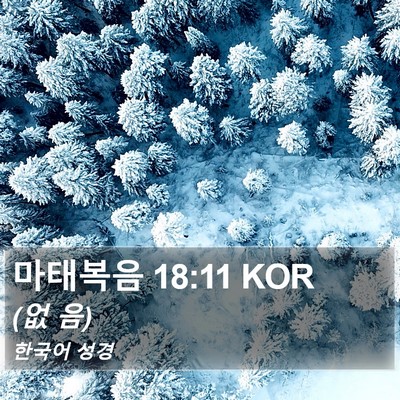 마태복음 18:11 KOR Bible Verse Image