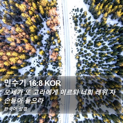 민수기 16:8 KOR Bible Verse Image