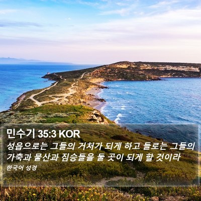 민수기 35:3 KOR Bible Verse Image
