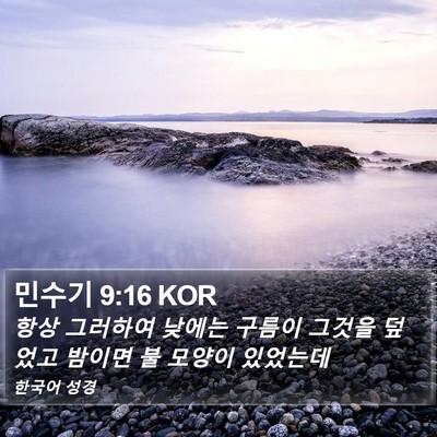 민수기 9:16 KOR Bible Verse Image