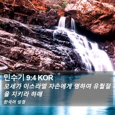 민수기 9:4 KOR Bible Verse Image