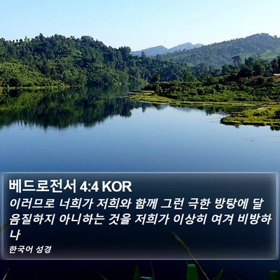 베드로전서 4:4 KOR Bible Verse Image