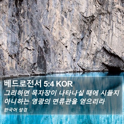 베드로전서 5:4 KOR Bible Verse Image
