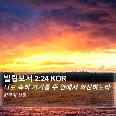 빌립보서 2:24 KOR Bible Verse Image