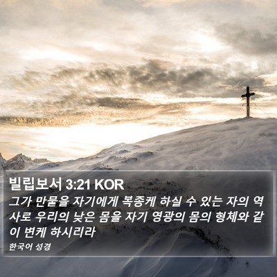 빌립보서 3:21 KOR Bible Verse Image