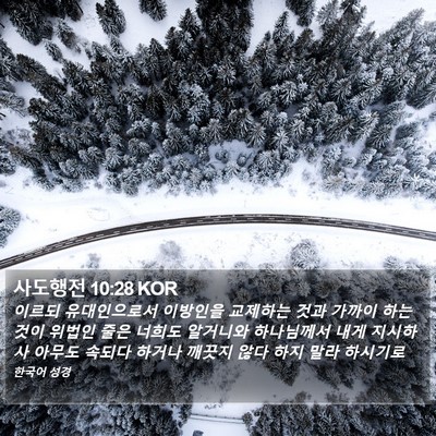 사도행전 10:28 KOR Bible Verse Image