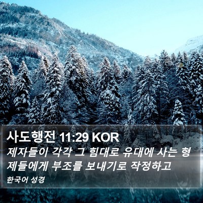 사도행전 11:29 KOR Bible Verse Image