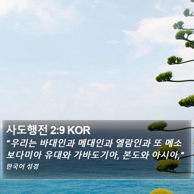 사도행전 2:9 KOR Bible Verse Image