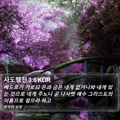 사도행전 3:6 KOR Bible Verse Image